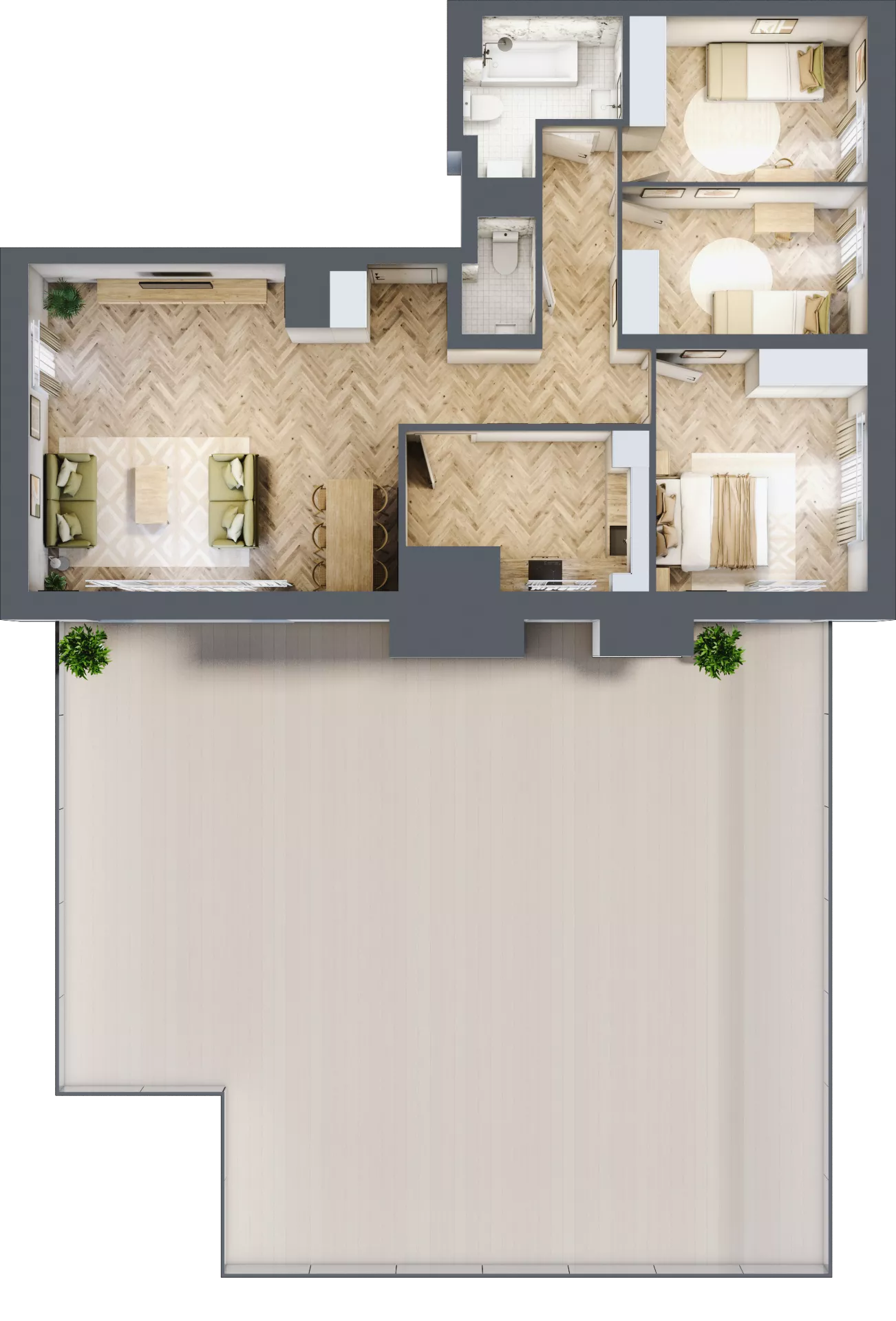 4 pokoje, mieszkanie 93,17 m², piętro 7, oferta nr 103, Nowy Czechów, Lublin, Czechów Południowy, ul. Kameralna 3