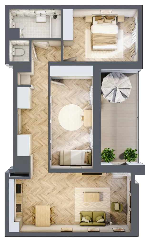 3 pokoje, mieszkanie 71,51 m², piętro 10, oferta nr 200, Nowy Czechów, Lublin, Czechów Południowy, ul. Kameralna 3