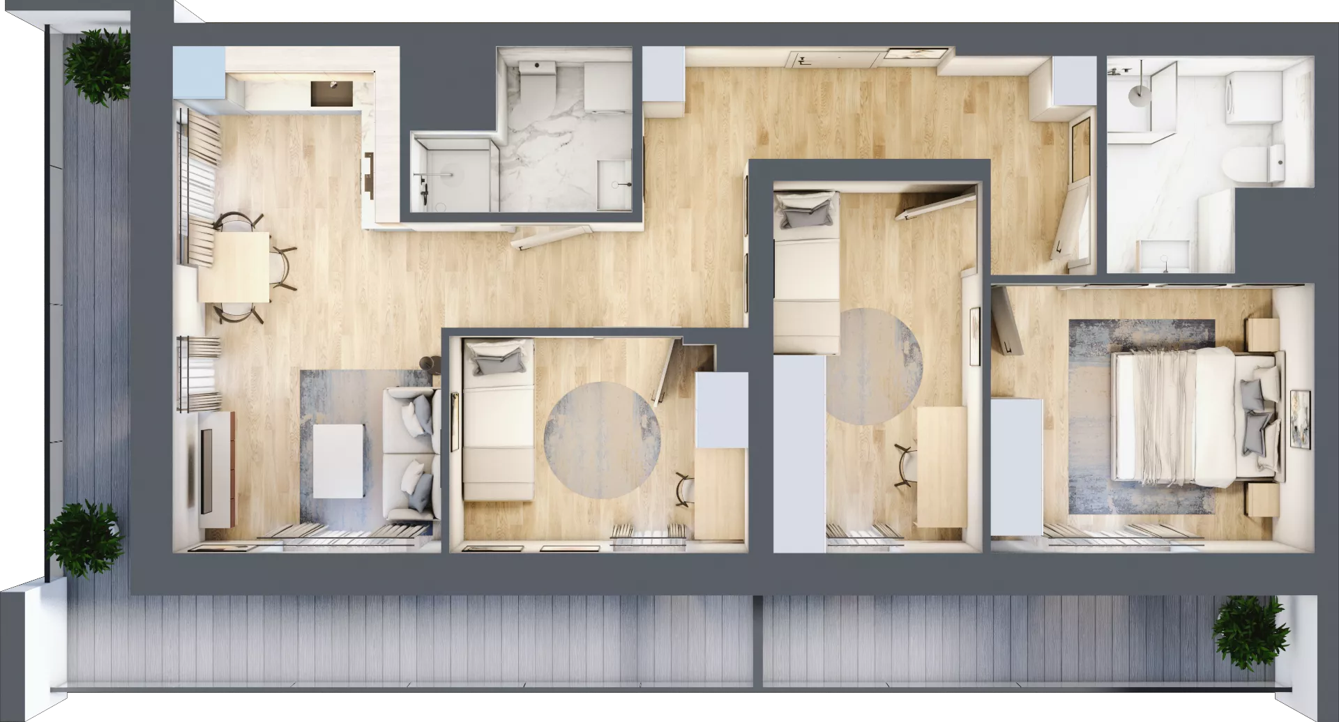 4 pokoje, mieszkanie 68,23 m², piętro 5, oferta nr 28/B8, Dzielnica Parkowa, Rzeszów, Słocina, ul. Ignacego Paderewskiego 47