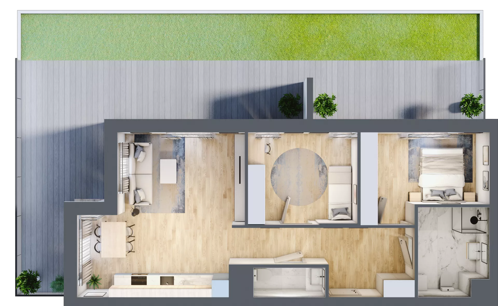3 pokoje, mieszkanie 74,94 m², piętro 1, oferta nr 6/B8, Dzielnica Parkowa, Rzeszów, Słocina, ul. Ignacego Paderewskiego 47