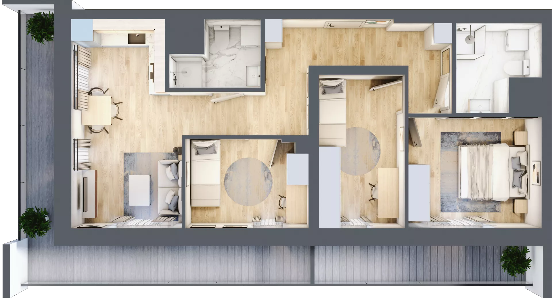 4 pokoje, mieszkanie 68,20 m², piętro 3, oferta nr 16/B8, Dzielnica Parkowa, Rzeszów, Słocina, ul. Ignacego Paderewskiego 47