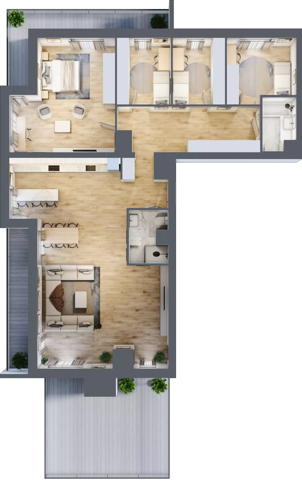 5 pokoi, mieszkanie 145,45 m², piętro 15, oferta nr 87/B8, Dzielnica Parkowa, Rzeszów, Słocina, ul. Ignacego Paderewskiego 47