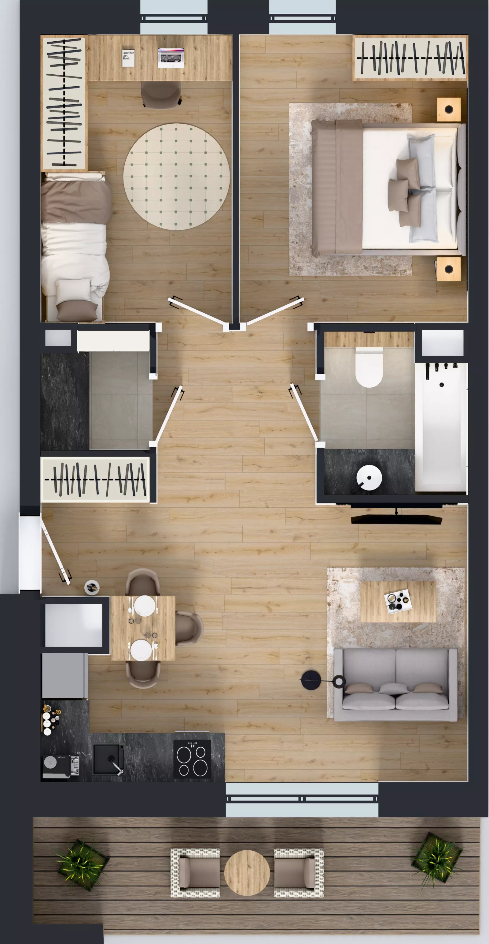3 pokoje, mieszkanie 51,97 m², parter, oferta nr LM-093, Perspektywa Czechów, Lublin, Czechów Północny, ul. Wojtasa