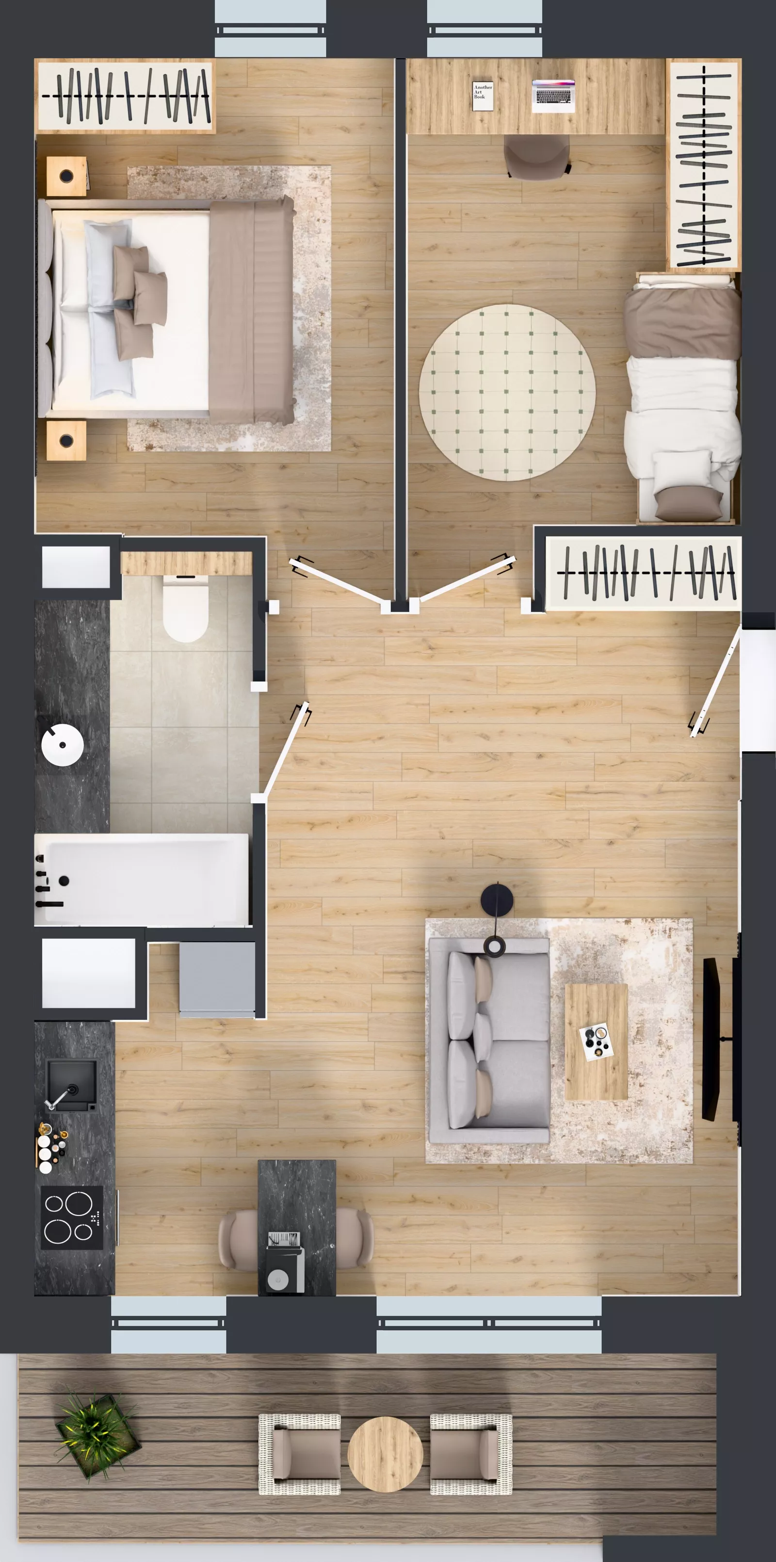 3 pokoje, mieszkanie 52,04 m², parter, oferta nr LM-123, Perspektywa Czechów, Lublin, Czechów Północny, ul. Wojtasa