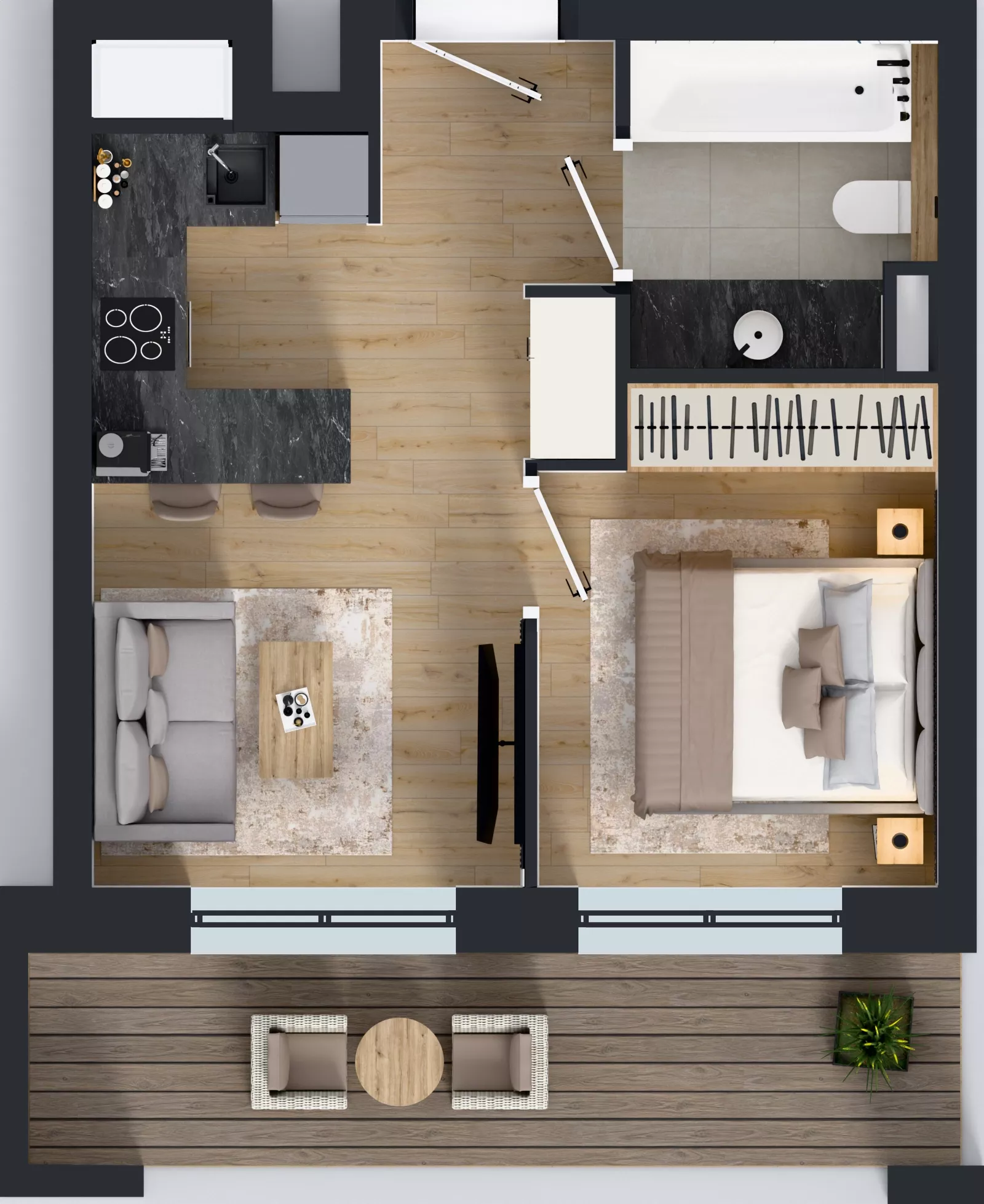2 pokoje, mieszkanie 30,32 m², parter, oferta nr LM-126, Perspektywa Czechów, Lublin, Czechów Północny, ul. Wojtasa