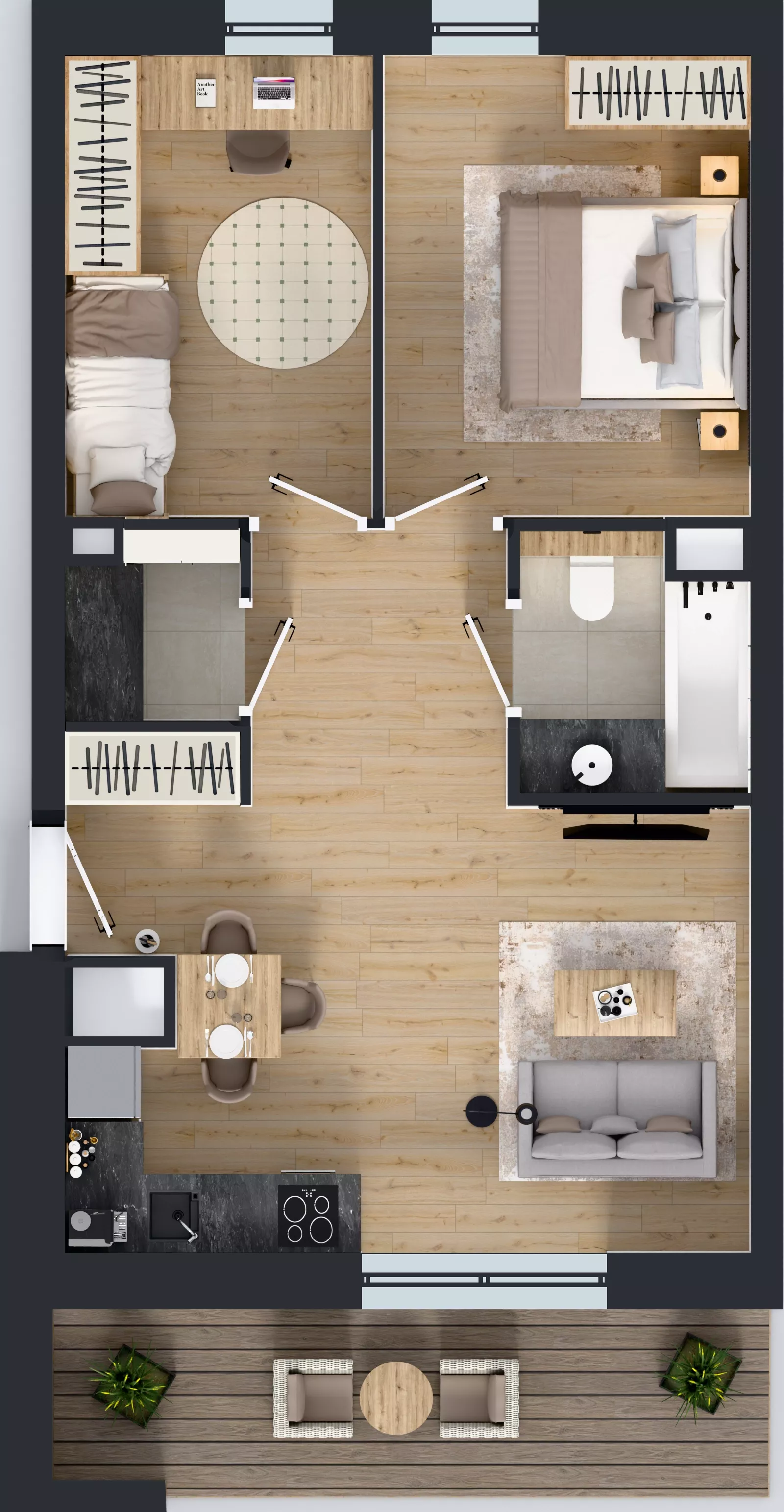 3 pokoje, mieszkanie 51,95 m², piętro 1, oferta nr LM-096, Perspektywa Czechów, Lublin, Czechów Północny, ul. Wojtasa