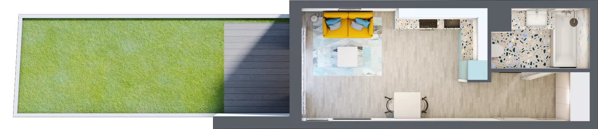 1 pokój, mieszkanie 29,04 m², parter, oferta nr A-A0M3, Osiedle Blask, Łódź, Bałuty, ul. Smugowa 24
