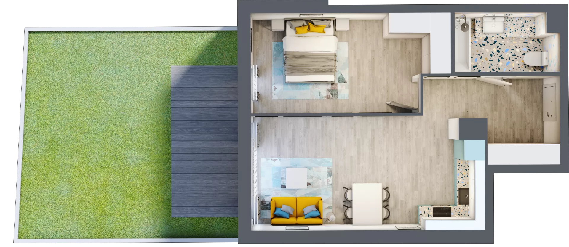2 pokoje, mieszkanie 51,99 m², parter, oferta nr A-D0M2, Osiedle Blask, Łódź, Bałuty, ul. Smugowa 24