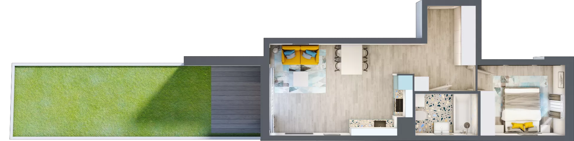 2 pokoje, mieszkanie 45,33 m², parter, oferta nr B-B0M3, Osiedle Blask, Łódź, Bałuty, ul. Smugowa 24