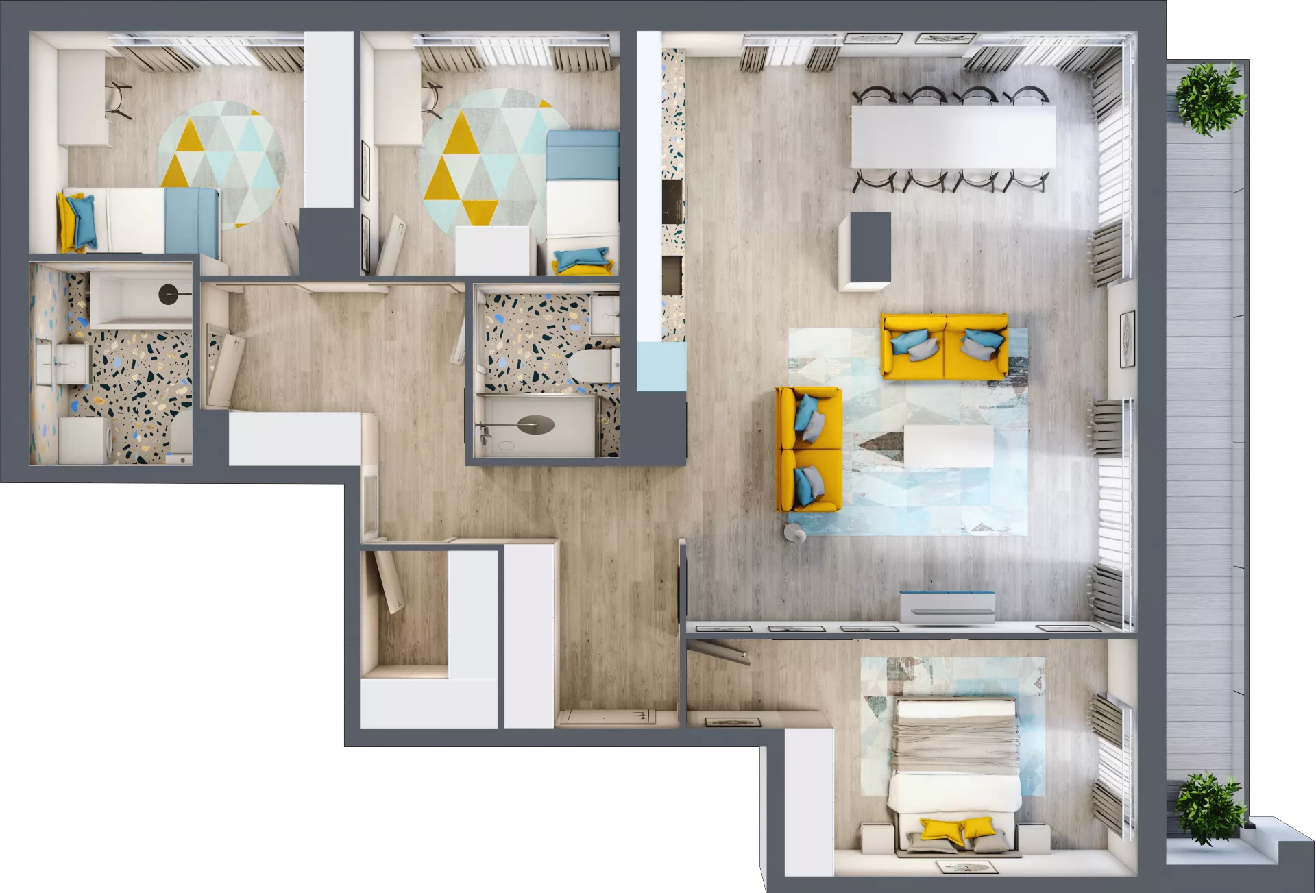 4 pokoje, apartament 104,01 m², piętro 5, oferta nr M.29, Tarasy Śląskie, Chorzów, Chorzów II, ul. 3 Maja