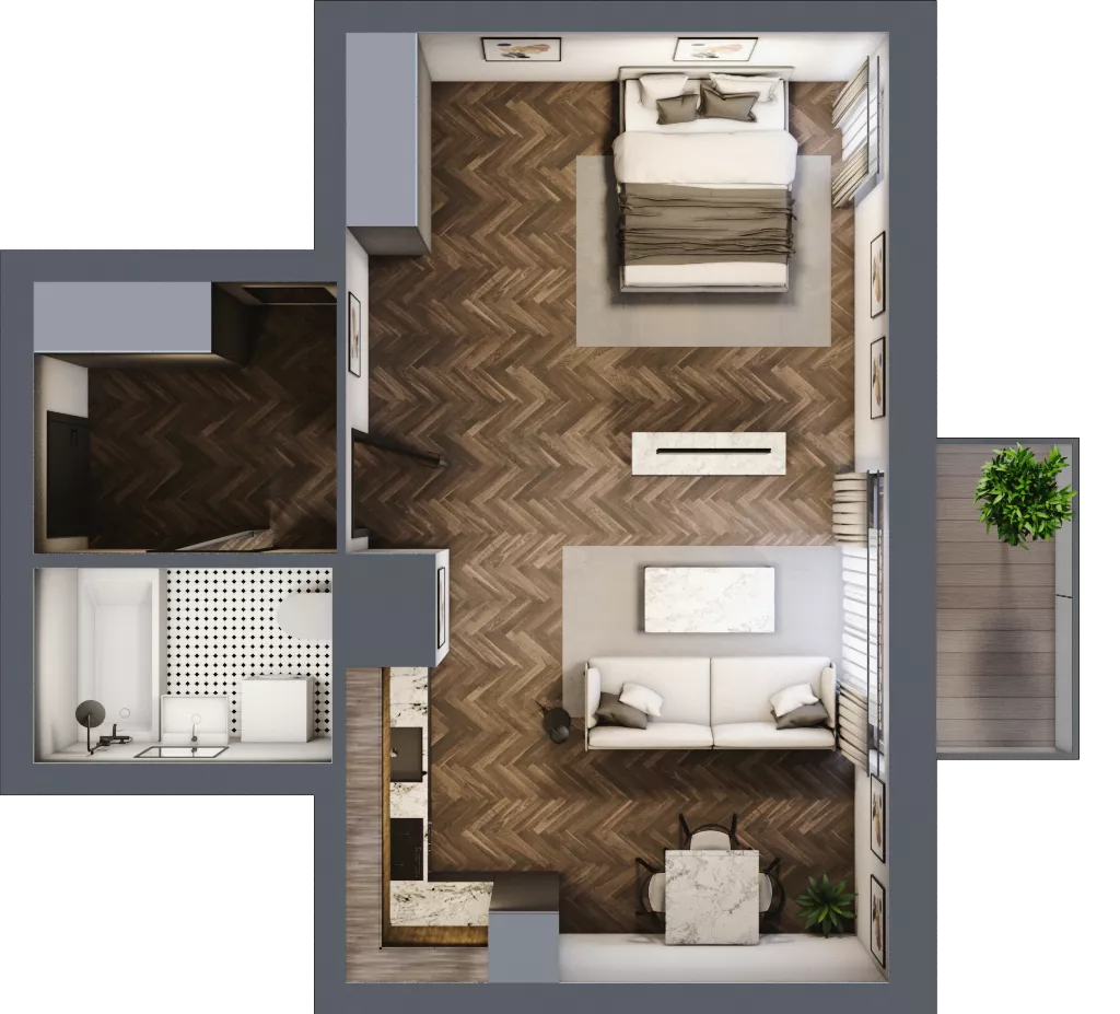 2 pokoje, mieszkanie 45,85 m², piętro 7, oferta nr M69, Osiedle Św. Barbary, Tarnobrzeg, Siarkowiec, ul. Świętej Barbary 9a