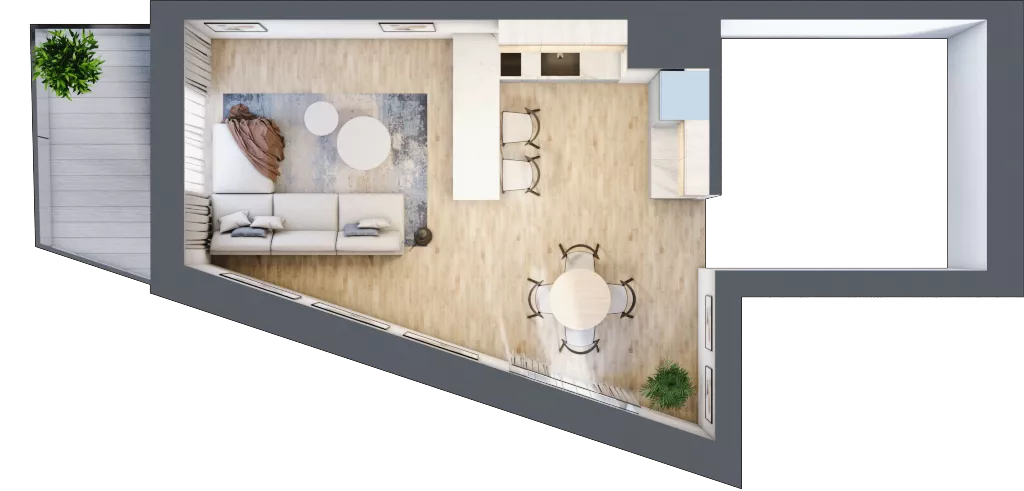 3 pokoje, apartament 56,13 m², parter, oferta nr A.0.1, Cisha, Dziwnów, ul. Kaprala Koniecznego 3