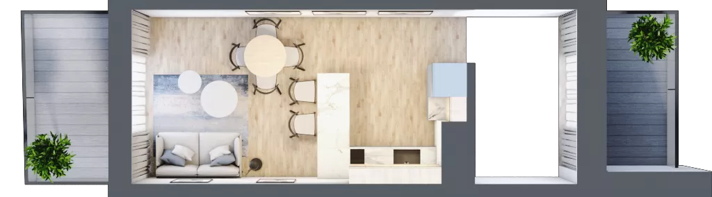 2 pokoje, mieszkanie 39,85 m², parter, oferta nr A.0.2, Cisha, Dziwnów, ul. Kaprala Koniecznego 3
