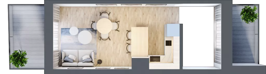 2 pokoje, mieszkanie 40,07 m², parter, oferta nr A.0.4, Cisha, Dziwnów, ul. Kaprala Koniecznego 3