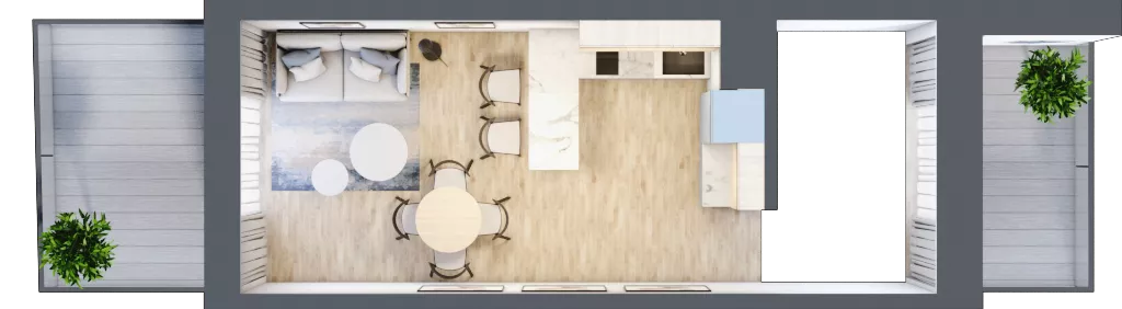 2 pokoje, mieszkanie 40,27 m², parter, oferta nr A.0.7, Cisha, Dziwnów, ul. Kaprala Koniecznego 3