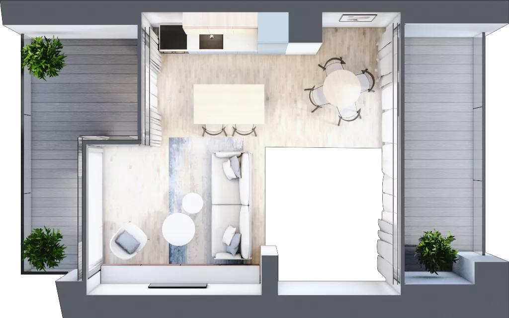 3 pokoje, apartament 49,22 m², parter, oferta nr B.0.1, Cisha, Dziwnów, ul. Kaprala Koniecznego 3