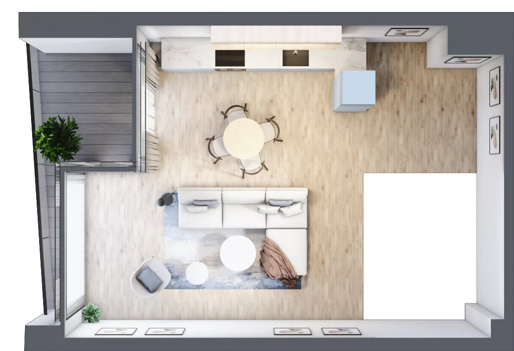 3 pokoje, apartament 66,41 m², parter, oferta nr B.0.4, Cisha, Dziwnów, ul. Kaprala Koniecznego 3