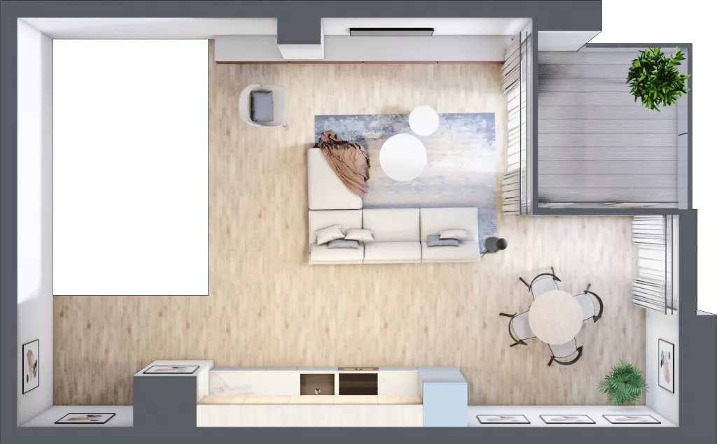 3 pokoje, mieszkanie 74,08 m², parter, oferta nr C.0.3, Cisha, Dziwnów, ul. Kaprala Koniecznego 3