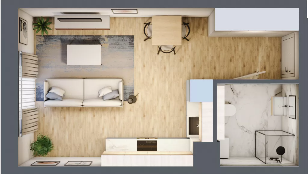 3 pokoje, mieszkanie 59,31 m², piętro 1, oferta nr B18, Maratońska 49, Łódź, Polesie, Retkinia, ul. Maratońska 49