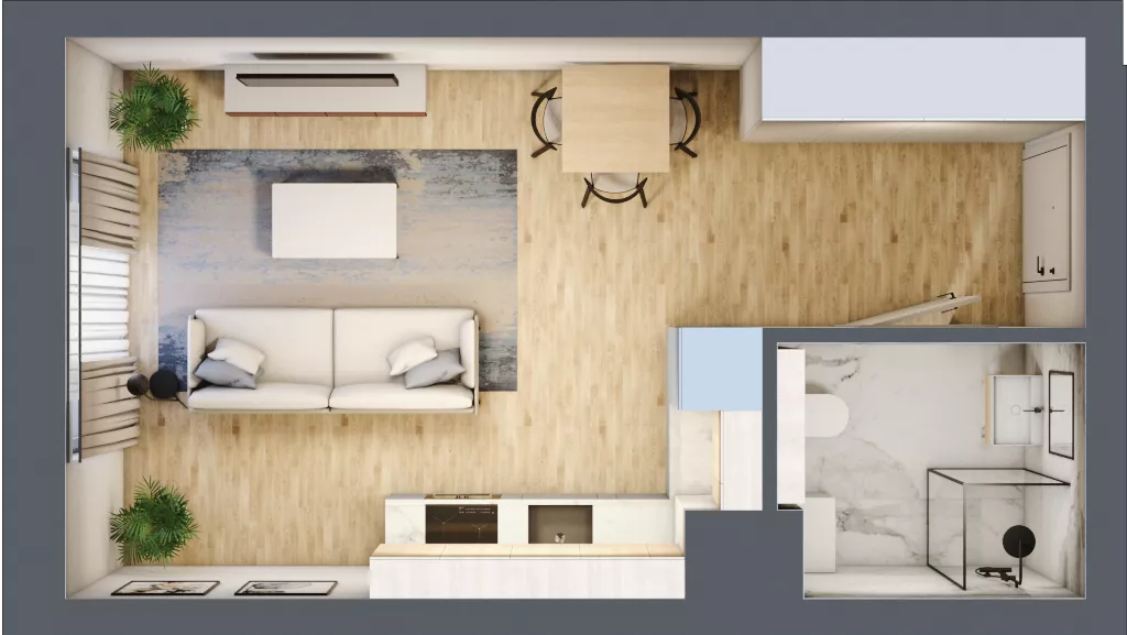 2 pokoje, mieszkanie 59,04 m², piętro 4, oferta nr B48, Maratońska 49, Łódź, Polesie, Retkinia, ul. Maratońska 49