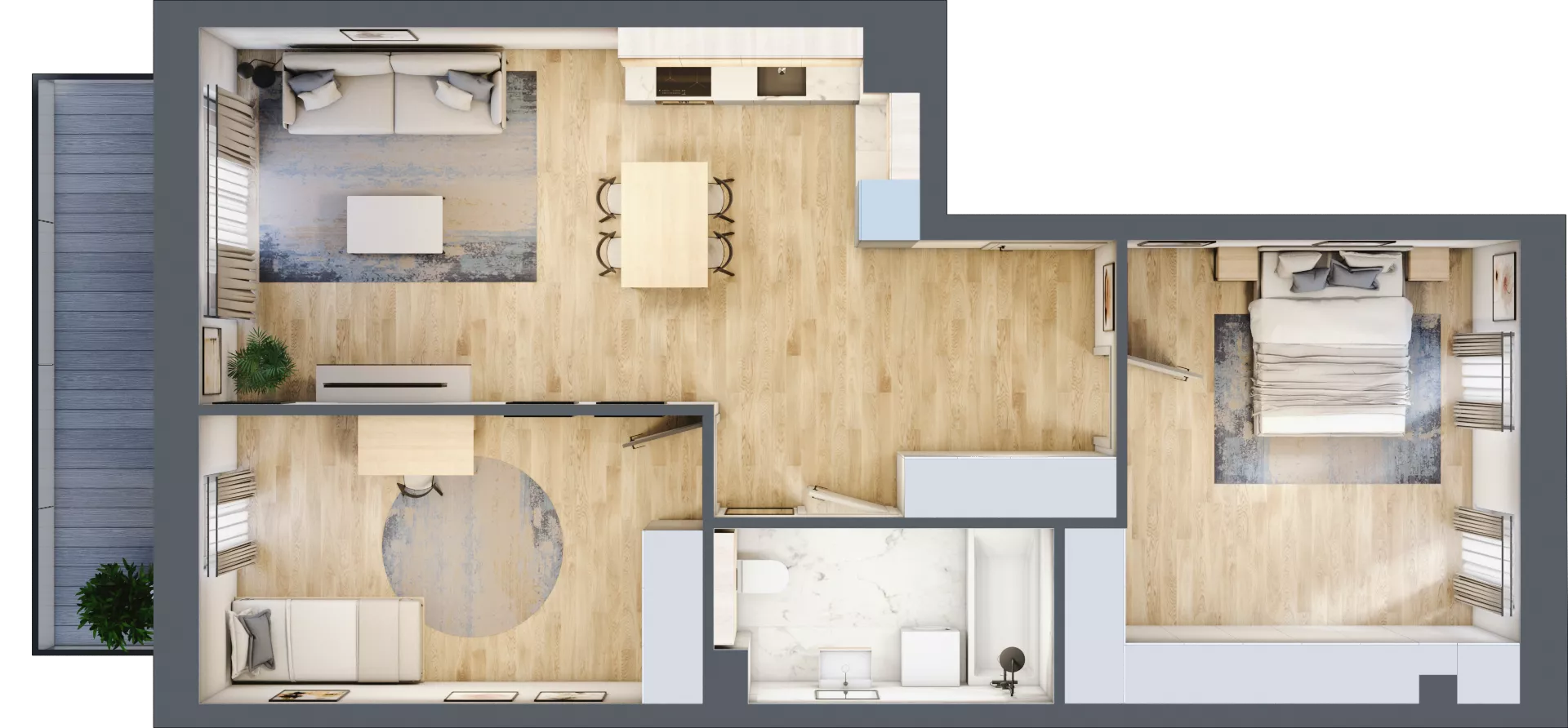 1 pokój, mieszkanie 29,42 m², piętro 4, oferta nr C19, Maratońska 49, Łódź, Polesie, Retkinia, ul. Maratońska 49