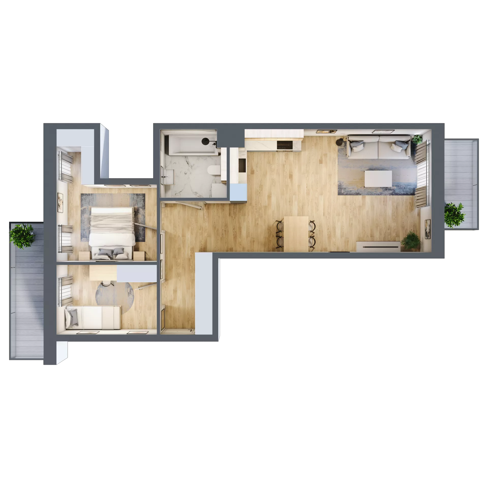 3 pokoje, mieszkanie 65,91 m², piętro 4, oferta nr 19, Maratońska 49, Łódź, Polesie, Retkinia, ul. Maratońska 49