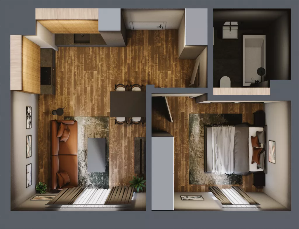 2 pokoje, apartament 39,64 m², piętro 5, oferta nr 231, Folwark Scheiblera, Łódź, Widzew, ul. Tymienieckiego 33A