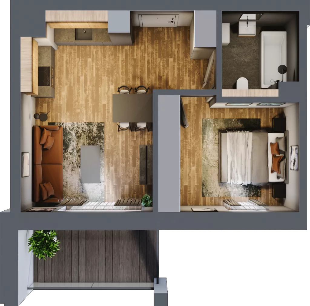 2 pokoje, apartament 39,65 m², piętro 1, oferta nr 186, Folwark Scheiblera, Łódź, Widzew, ul. Tymienieckiego 33A