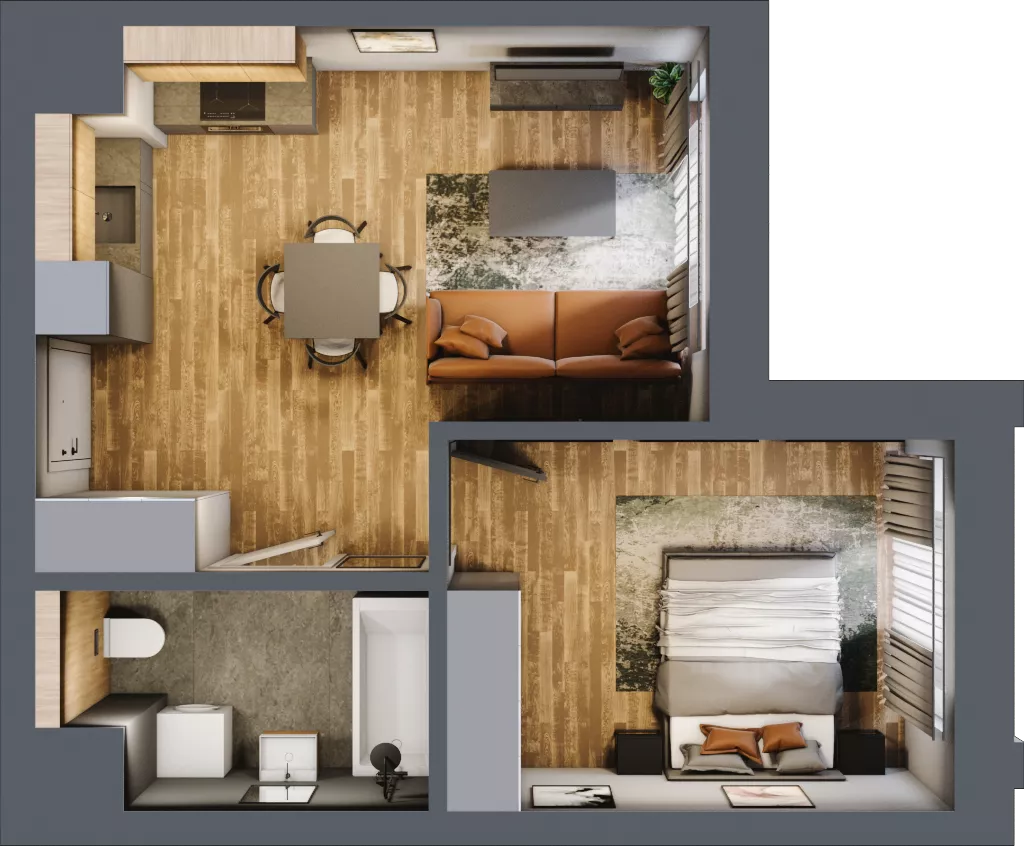 2 pokoje, apartament 39,00 m², piętro 4, oferta nr 221, Folwark Scheiblera, Łódź, Widzew, ul. Tymienieckiego 33A