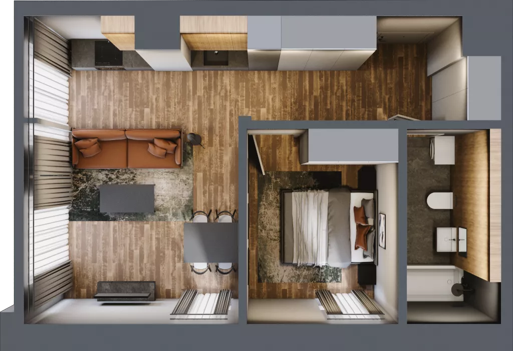 2 pokoje, apartament 43,99 m², piętro 5, oferta nr 234, Folwark Scheiblera, Łódź, Widzew, ul. Tymienieckiego 33A