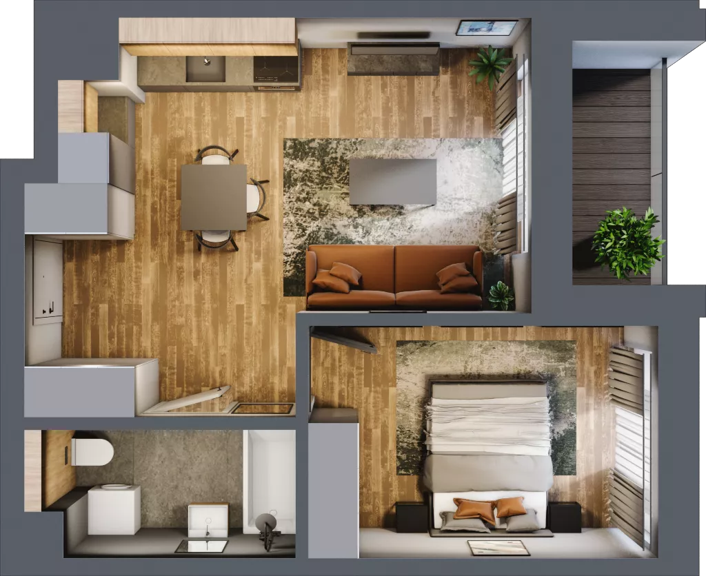 2 pokoje, apartament 39,67 m², piętro 3, oferta nr 209, Folwark Scheiblera, Łódź, Widzew, ul. Tymienieckiego 33A