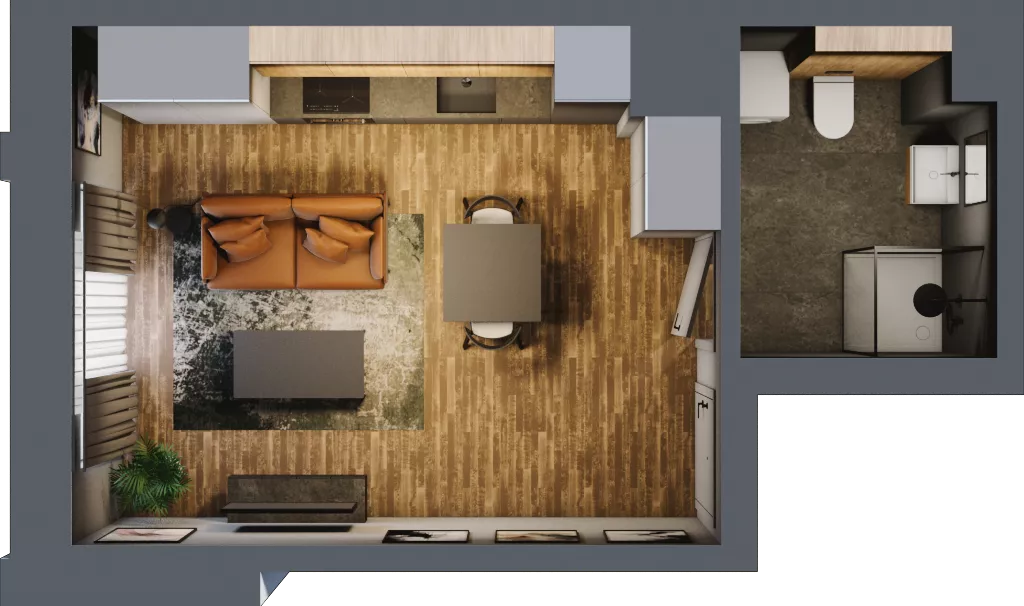1 pokój, apartament 25,84 m², piętro 2, oferta nr 94, Folwark Scheiblera, Łódź, Widzew, ul. Tymienieckiego 33A