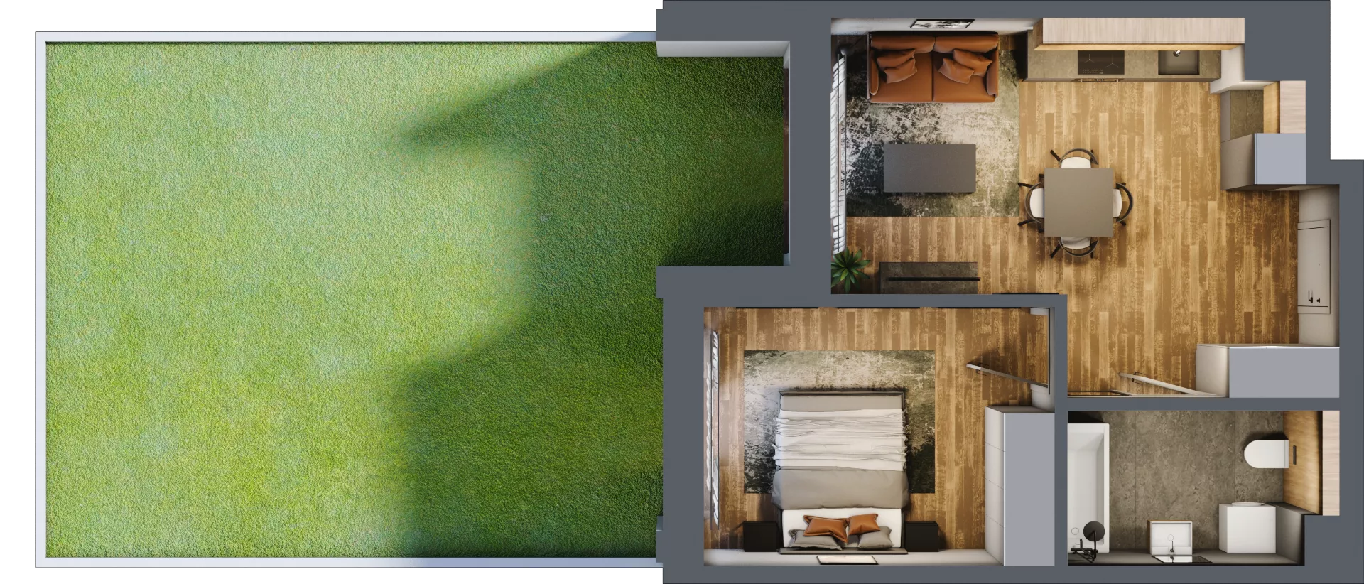 2 pokoje, apartament 40,39 m², parter, oferta nr 136, Folwark Scheiblera, Łódź, Widzew, ul. Tymienieckiego 33A