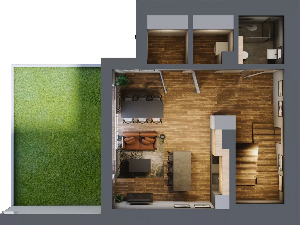 Dom 100,61 m², oferta nr D1, Folwark Scheiblera - domy, Łódź, Widzew, ul. Tymienieckiego 33A
