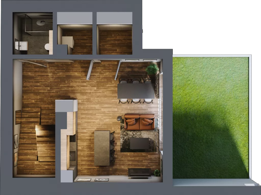 Dom 101,60 m², oferta nr D4, Folwark Scheiblera - domy, Łódź, Widzew, ul. Tymienieckiego 33A