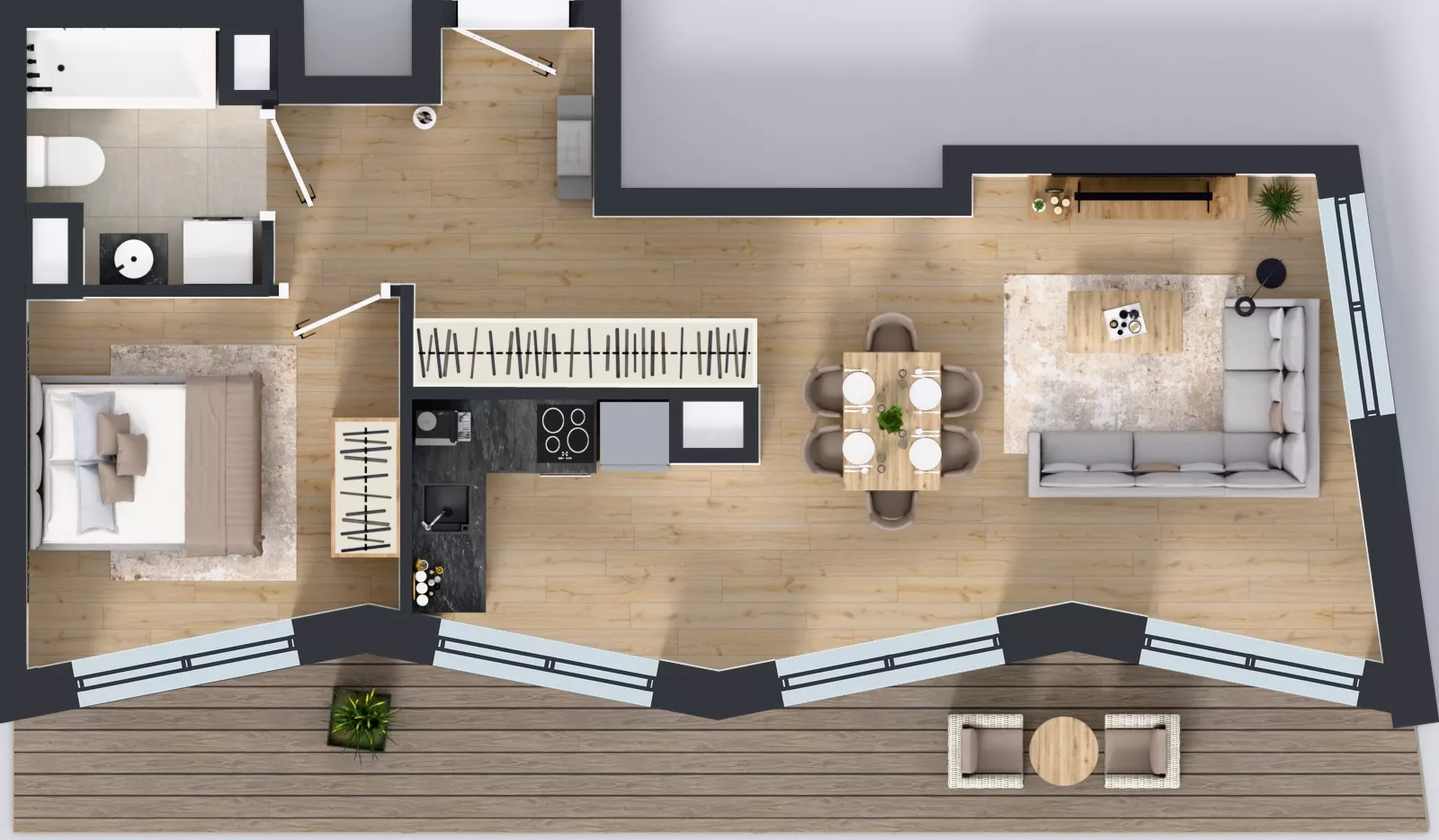 2 pokoje, mieszkanie 47,85 m², piętro 5, oferta nr M043, IKONA Światowida 5, Warszawa, Białołęka, Tarchomin, ul. Światowida 5