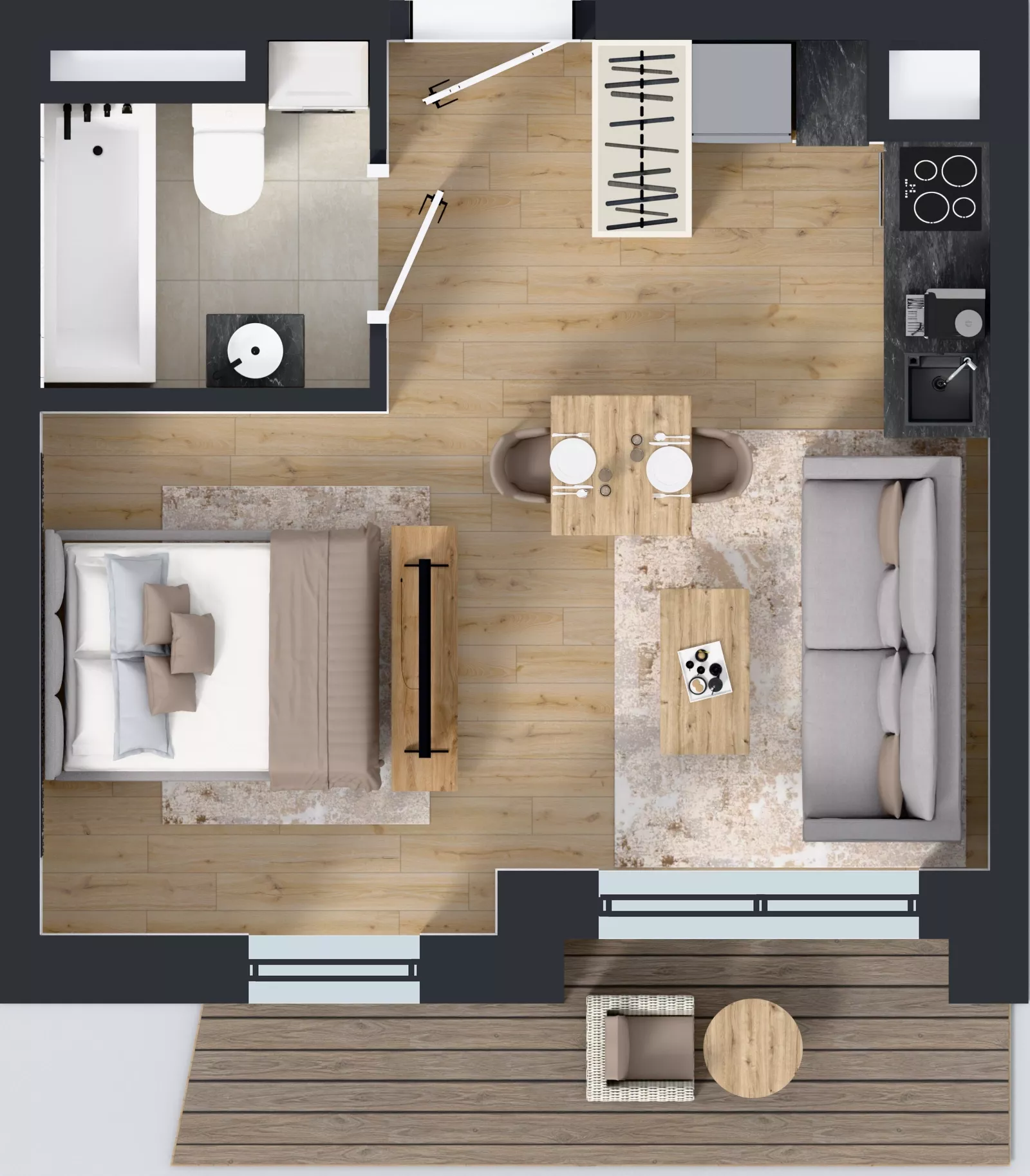 1 pokój, mieszkanie 28,33 m², piętro 5, oferta nr M048, IKONA Światowida 5, Warszawa, Białołęka, Tarchomin, ul. Światowida 5