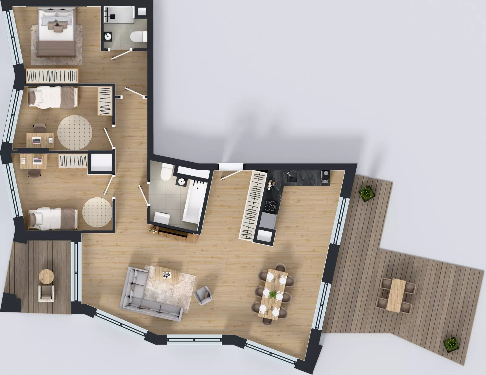 4 pokoje, apartament 100,09 m², piętro 6, oferta nr M049, IKONA Światowida 5, Warszawa, Białołęka, Tarchomin, ul. Światowida 5