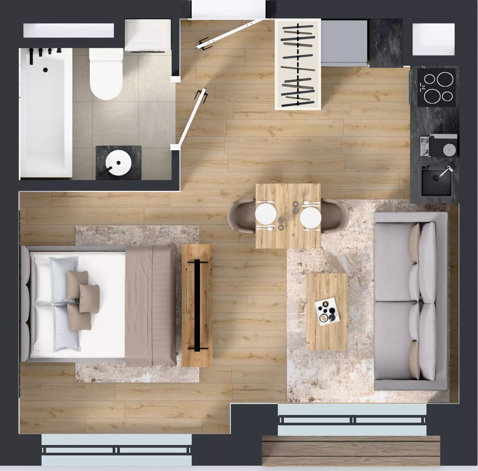 1 pokój, mieszkanie 28,33 m², piętro 7, oferta nr M055, IKONA Światowida 5, Warszawa, Białołęka, Tarchomin, ul. Światowida 5