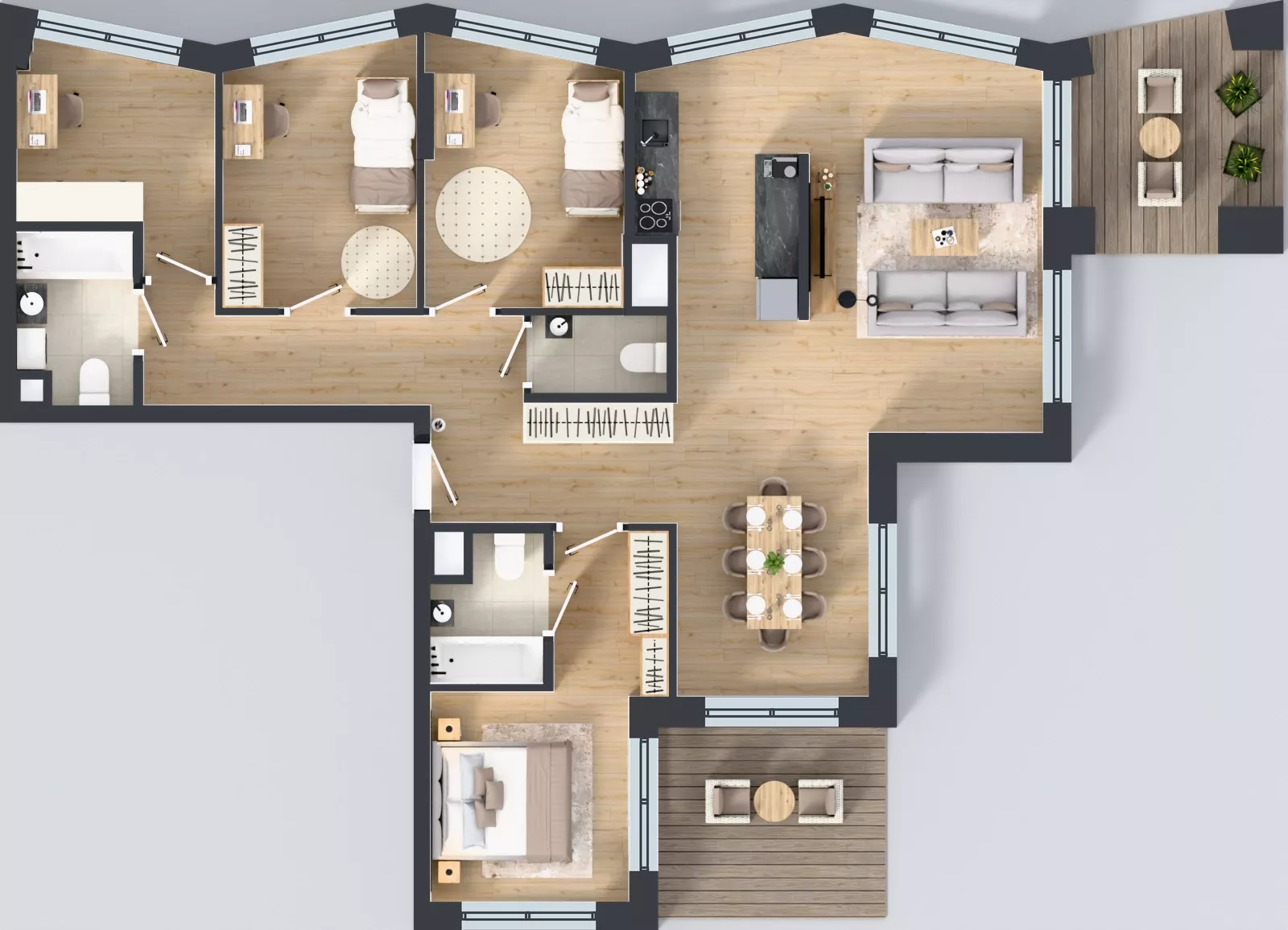 5 pokoi, apartament 109,72 m², piętro 7, oferta nr M080, IKONA Światowida 5, Warszawa, Białołęka, Tarchomin, ul. Światowida 5