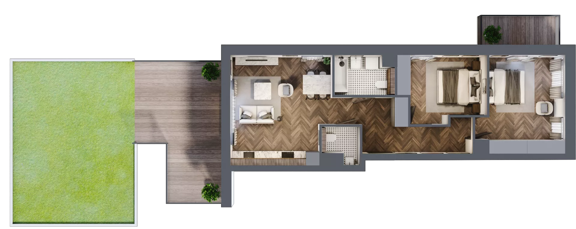 3 pokoje, apartament 69,75 m², piętro 4, oferta nr A/4/4.4, Smardzewska 8, Poznań, Grunwald, Grunwald Południe, ul. Smardzewska 8