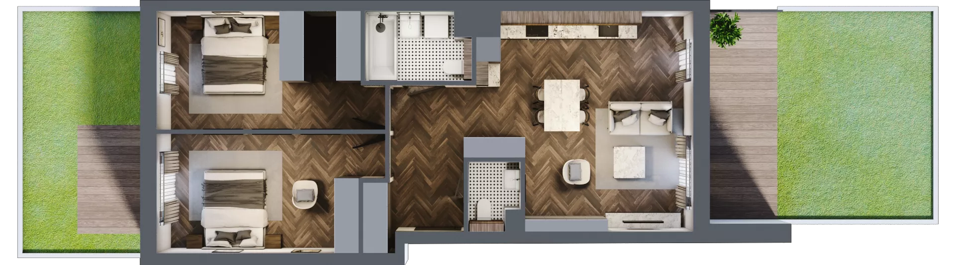 3 pokoje, mieszkanie 71,83 m², parter, oferta nr A/3/0.4, Smardzewska 8, Poznań, Grunwald, Grunwald Południe, ul. Smardzewska 8