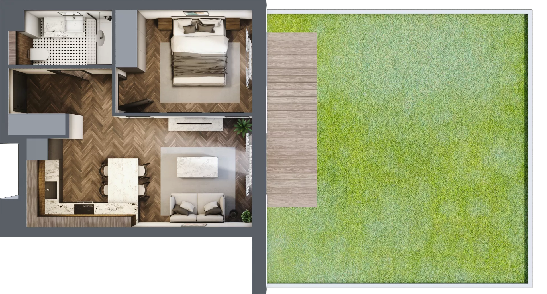 2 pokoje, apartament 38,62 m², parter, oferta nr A.4, Premiera Bemowo, Warszawa, Bemowo, Chrzanów, ul. Coopera 5-7