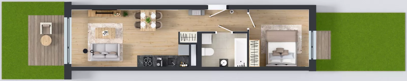 2 pokoje, mieszkanie 39,97 m², parter, oferta nr B10-K1-0-3, Żerniki Na Novo III, Wrocław, Żerniki, ul. Maxa Berga