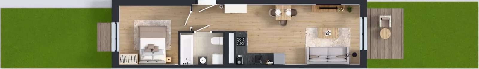2 pokoje, mieszkanie 41,36 m², parter, oferta nr B9-K5-0-1, Żerniki Na Novo III, Wrocław, Żerniki, ul. Maxa Berga
