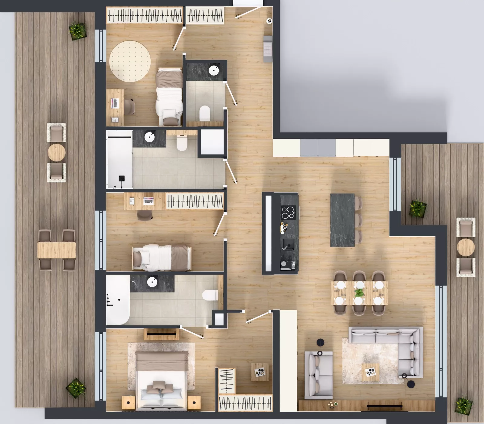 4 pokoje, mieszkanie 115,88 m², piętro 6, oferta nr D.6.2, ATAL Parkowa, Poznań, Nowe Miasto, Osiedle Warszawskie, ul. Mogileńska