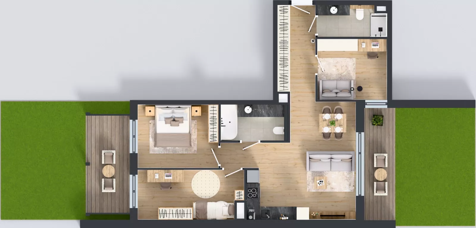 4 pokoje, mieszkanie 78,81 m², parter, oferta nr G.0.2, ATAL Parkowa, Poznań, Nowe Miasto, Osiedle Warszawskie, ul. Mogileńska