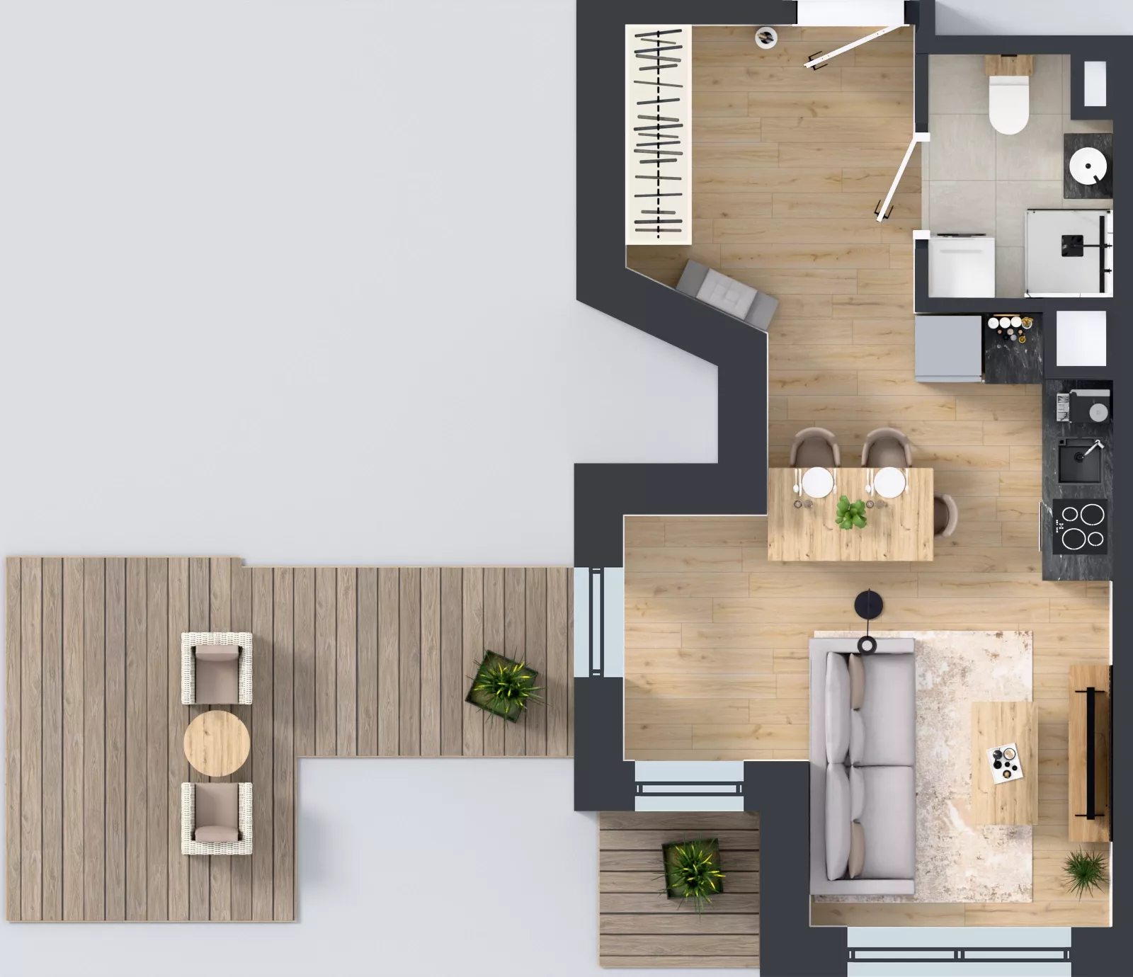1 pokój, mieszkanie 29,14 m², piętro 5, oferta nr A1.5.46, ATAL Grabiszyn, Wrocław, Gajowice, Fabryczna, ul. Grochowa