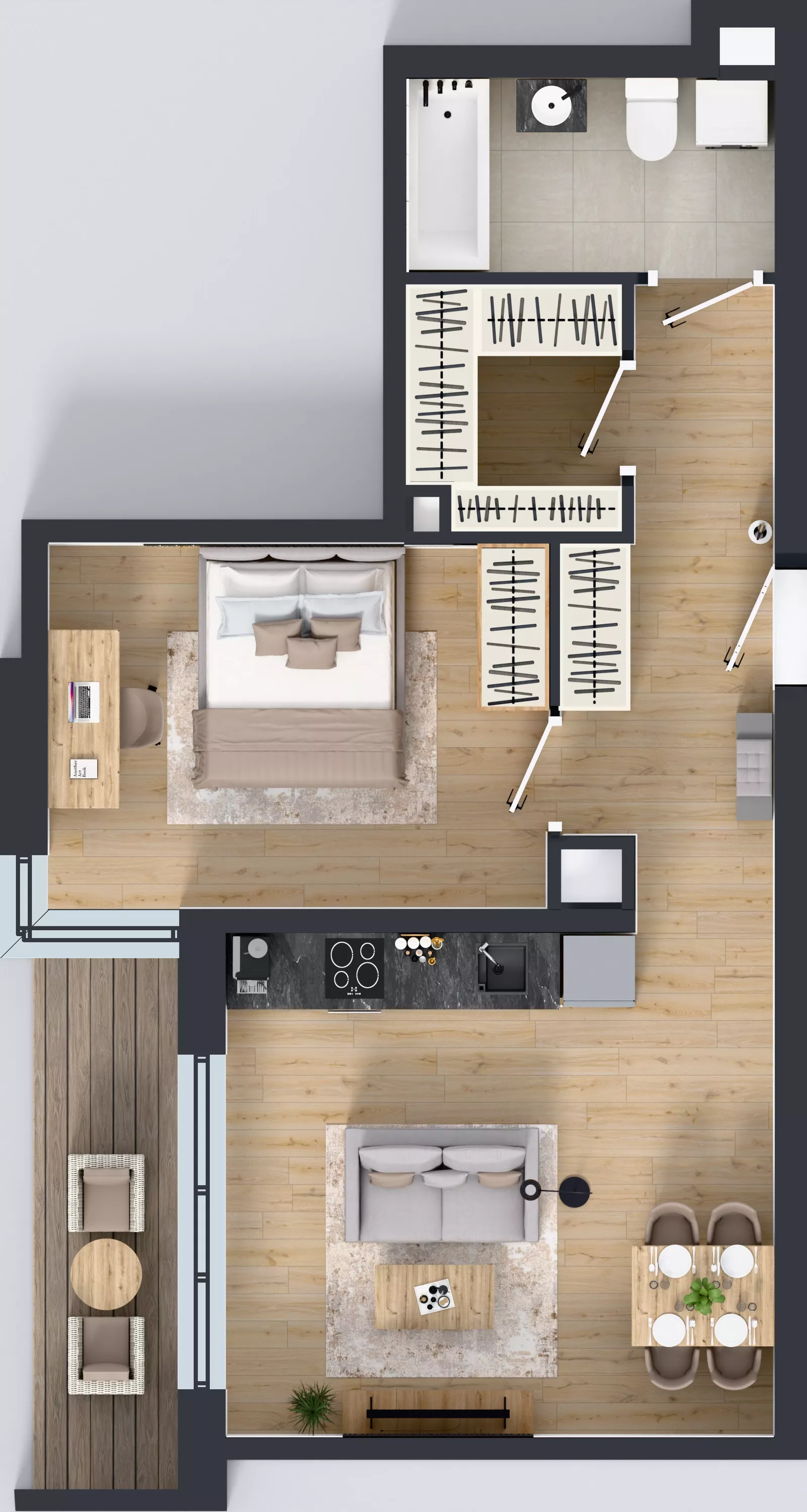 2 pokoje, mieszkanie 48,93 m², piętro 1, oferta nr III-B1.M10, Strefa Cegielnia 3, Kraków, Wzgórza Krzesławickie, Zesławice, ul. Gustawa Morcinka