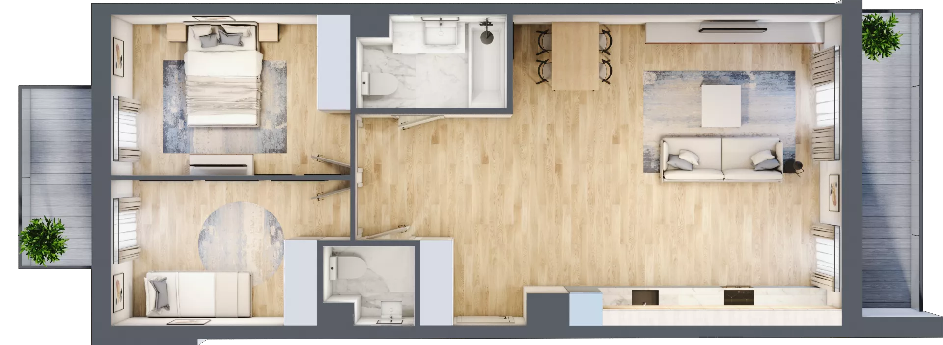 3 pokoje, mieszkanie 72,31 m², piętro 3, oferta nr P10.02.3.41, Osiedle Poematu, Warszawa, Wawer, Falenica, ul. Poematu